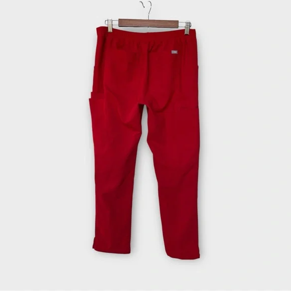 FIGS Yola Skinny Scrub Pants in Red, size S Tall - Picture 2 of 6